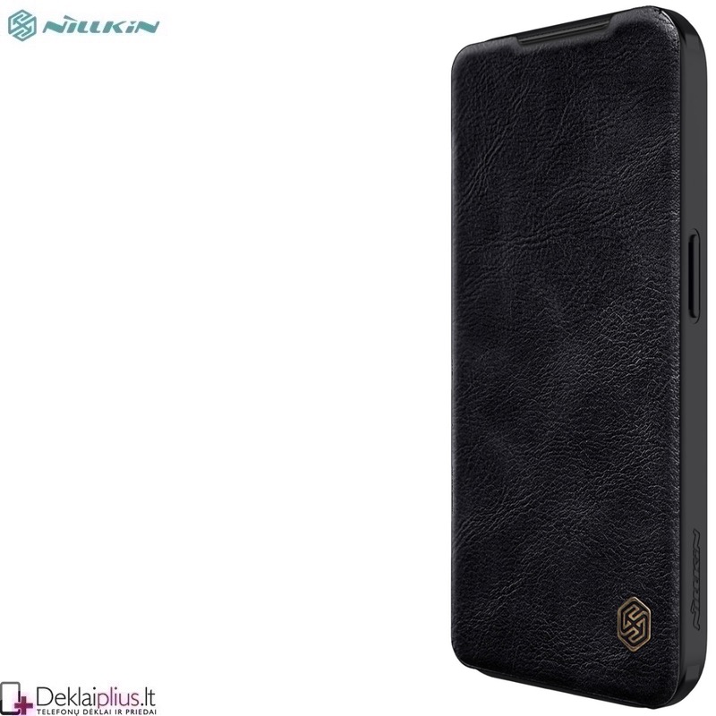 Nillkin Qin Pro odinis atverčiamas dėklas - juodas (Apple Iphone 15 Pro) Nillkin Qin Pro odinis atverčiamas dėklas - juodas (Apple Iphone 15 Pro)